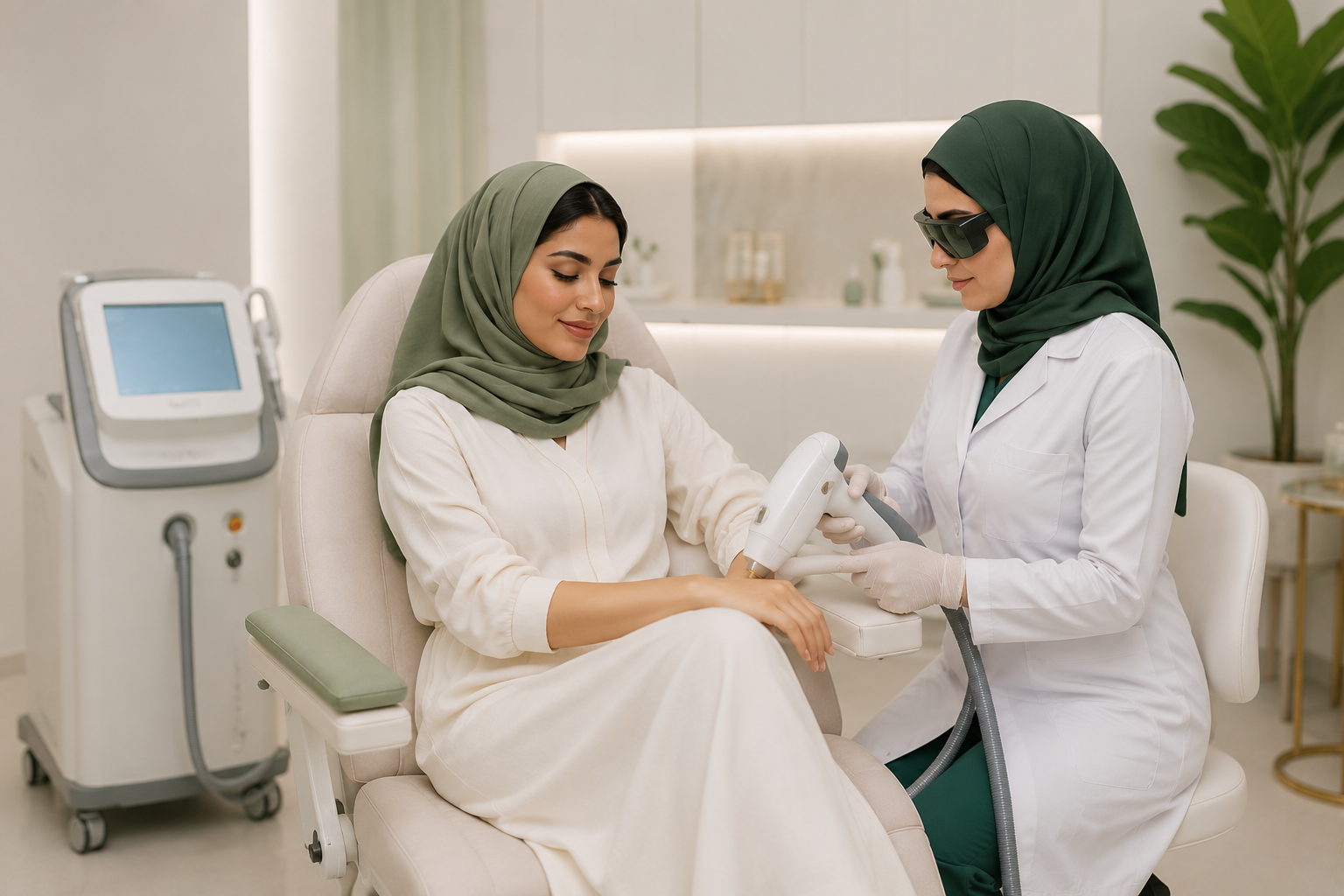 The difference between home laser and clinic laser sessions